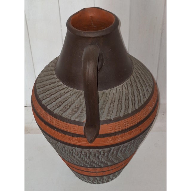 Mid-Century German Handmade Ceramic Vase, 1960s, in Very Good conditions. Designed 1960 to 1969