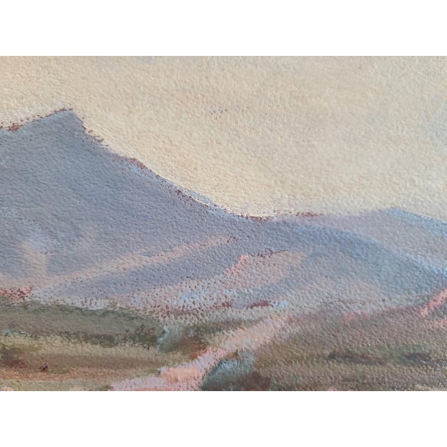 John Walter Sherman Antique Oil Painting Early California Desert Landscape For Sale - Image 11 of 16