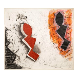 William Antonow, Untitled (82-P9) Signed Acrylic on Paper Detroit Cass Corridor For Sale