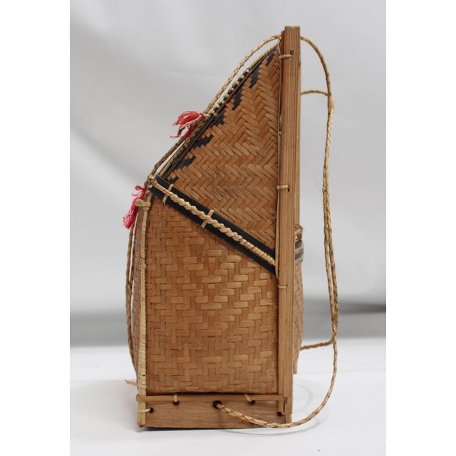 Wicker Woven Basket B For Sale - Image 6 of 11