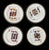 This product is a set of 8 American Atelier Casino 5269 porcelain 8" salad plates featuring a playing card theme. These...