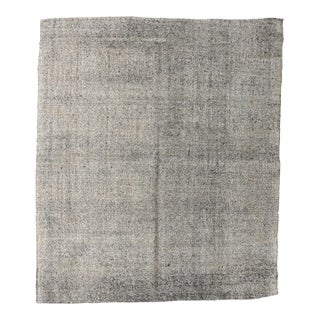 Gray Vintage Turkish Modern Kilim - 6`7″ X 7`10″ For Sale