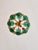 1970s Mid-Century Modern Style Teal Turquoise Hand-Painted Glass and Gold Floral Chandelier⁠ For Sale - Image 13 of 17