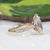 Gold 3Ct Lab-Grown Diamond Ring With Earth-Mined Diamond Accents in Solid 14k Gold, Size 6.75 For Sale - Image 8 of 11