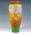Baluster-shaped vase body on a slightly flared, flush base with a bulbous, upwardly widening wall, on gently sloping...