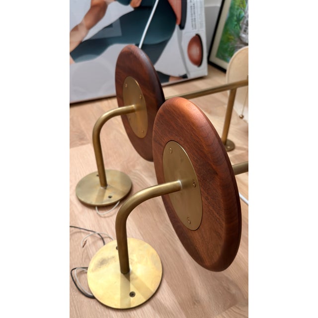 An elegant pair of authentic Gustav Wall Sconces by Lostine, purchased new and professionally installed in a private...