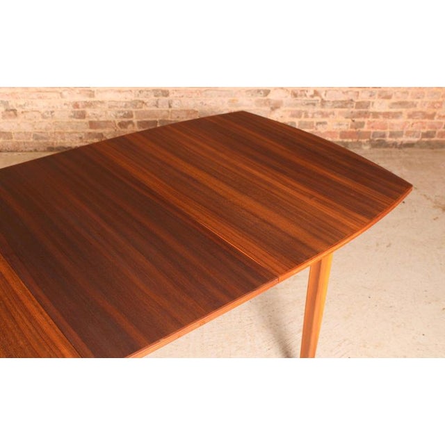 Mid-Century Extendable Walnut Dining Table and Chairs from Vanson, 1950s, Set of 5 For Sale - Image 11 of 18