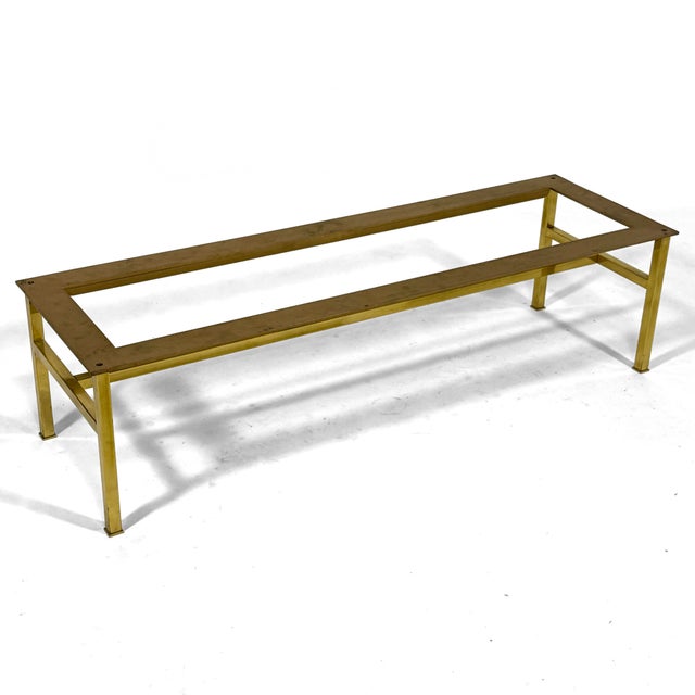 French Brass Coffee Table With Terrazzo Top For Sale In Chicago - Image 6 of 9