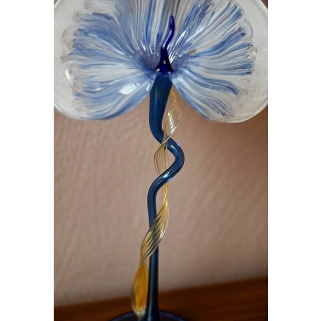Decorative Blown Glass Flower by Per Linnemann-Schmidt, 1980s For Sale - Image 3 of 11