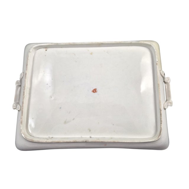 English Cobalt Blue Exotic Bird Tray, 1800s For Sale - Image 3 of 13