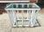 Boho Chic White Rattan Rectangular Side Table For Sale - Image 4 of 8
