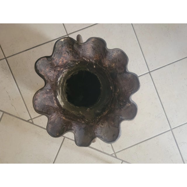 Metal Mid 20th Century Vintage Bronze Urn/Vase For Sale - Image 7 of 11