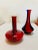 Red 1960’s Cased Red and Blue Bud Vases - a Pair For Sale - Image 8 of 8