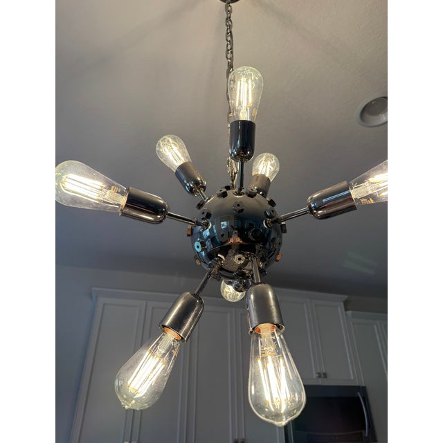 1970s Mid Century Modern Murano Venini Triedi Sputnik Chandelier For Sale - Image 10 of 17
