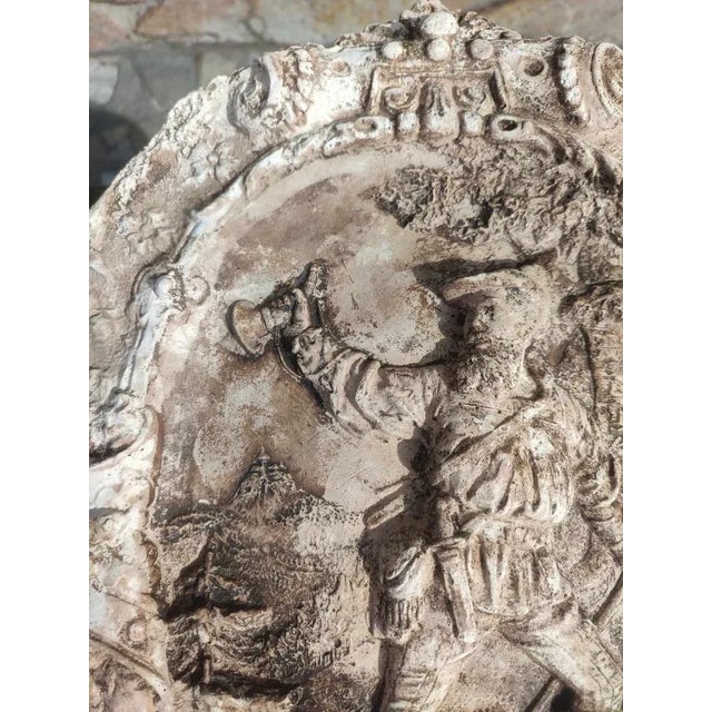 Pre-War Hunting Painting, 1920s, Plaster For Sale - Image 3 of 10