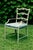 Rare set of ten beautiful aluminum Georgian style ladder back patio and garden dining chairs by McKinnon & Harris. The...