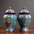 Mid 20th Century Pair of Vintage Chinese Cloisonné "Dragon & Phoenix" Ginger Jars - 2495g For Sale - Image 5 of 9