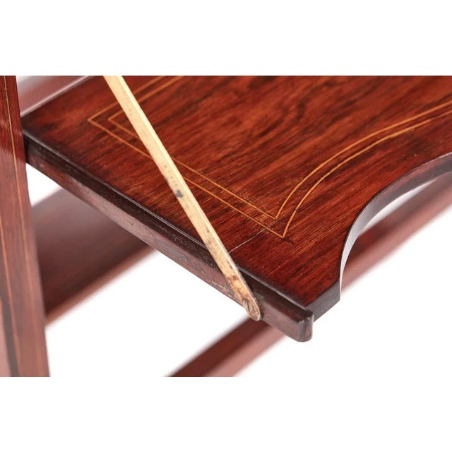 Wood Antique Edwardian Inlaid Hardwood Centre Table For Sale - Image 7 of 11