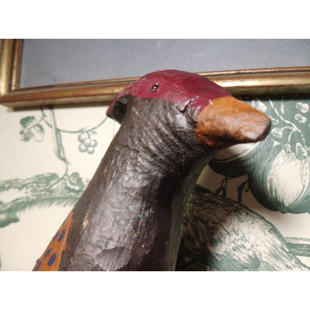 Antique Carved Wooden Bird, 1890s For Sale - Image 9 of 13