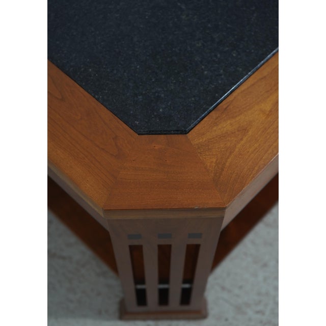 Stickley Stickley Cherry 21st Century Collection Granite Top Coffee Table For Sale - Image 4 of 12