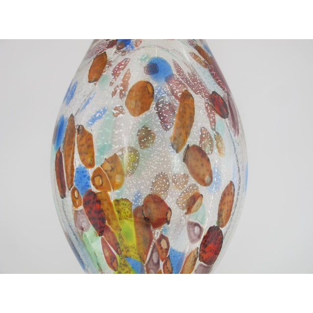 Attributed to Livio Seguso Large Murano Colorful Art Glass Conical Sculpture For Sale - Image 11 of 13