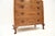 Brown Antique Burr Walnut Chest on Chest of Drawers, 1930 For Sale - Image 8 of 9