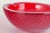 Vintage Decorative Bowl with Organic Form in Red Sommerso Glass, 1960s For Sale - Image 4 of 5