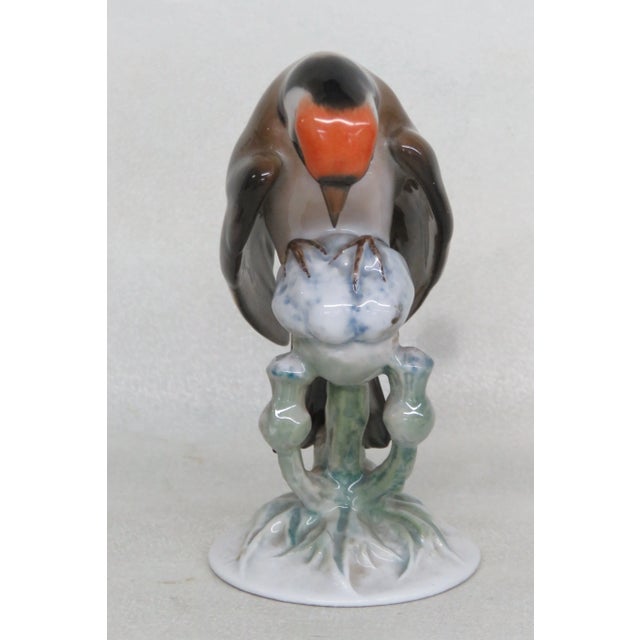 Traditional Rosenthal Germany Goldfinch Distelfink Bird Porcelain Figurine 4471b For Sale - Image 3 of 11