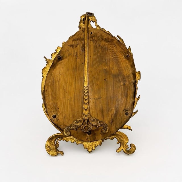 19th Century Napoleon III Gilt Bronze Vanity Mirror For Sale - Image 9 of 11