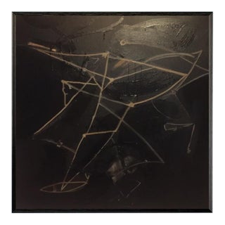 Abstract Painting (Print) on Canvas 1960s Revival For Sale