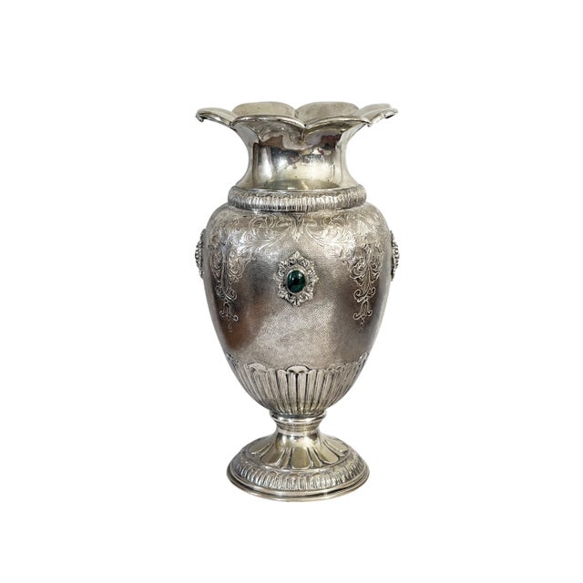 Italian Renaissance Revival or Baroque-Inspired Baluster / Amphora Shape 800/Silver For Sale - Image 4 of 9