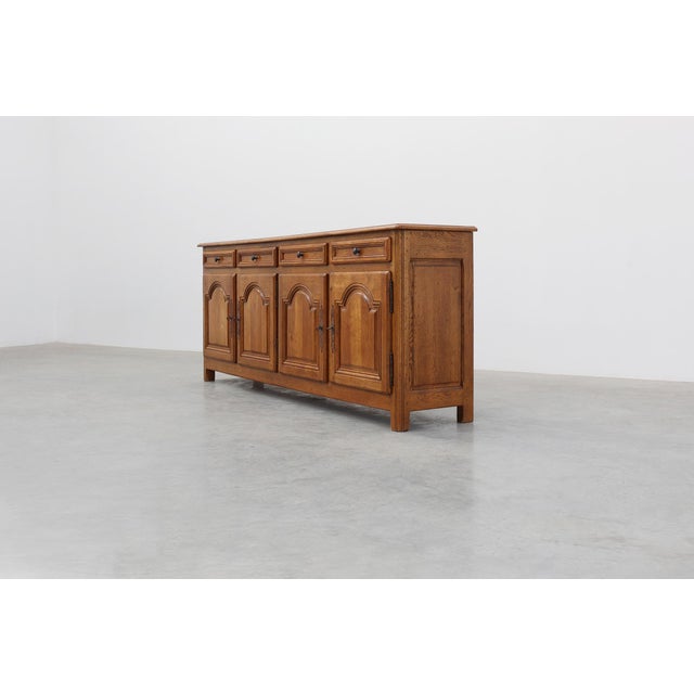 Mid-Century Oak Sideboard from De Tonge, France, 1950s For Sale - Image 6 of 15