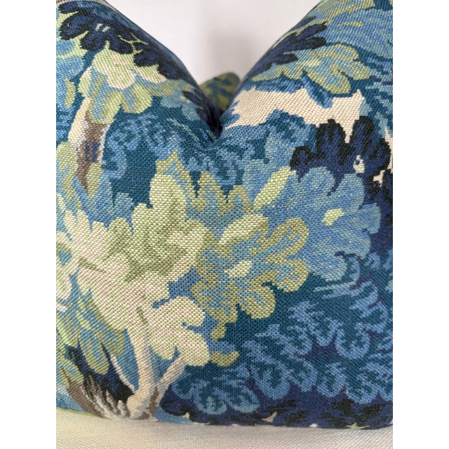 Cowtan & Tout "Richmond" in Blue/Green 22" Pillows-a Pair For Sale - Image 4 of 4