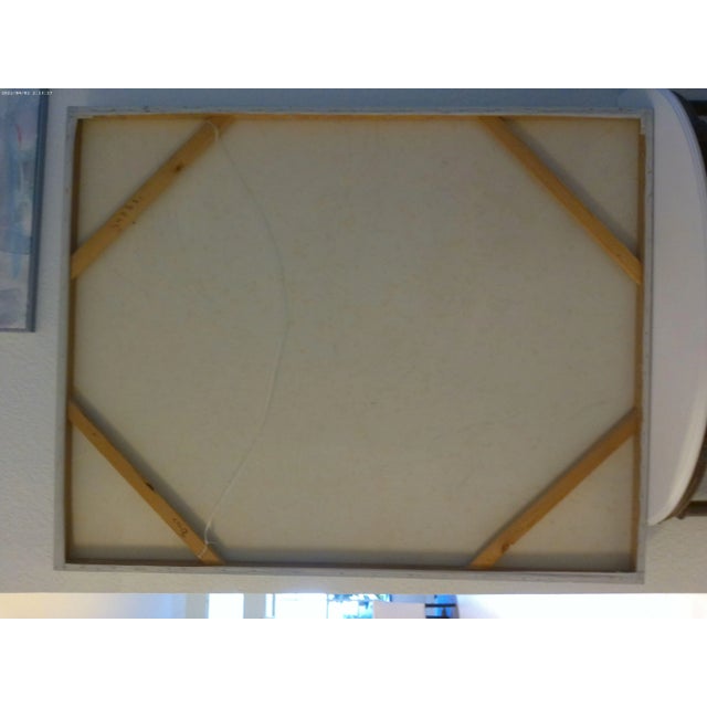 Oversized 1970s Modernist Lee Reynolds Textured Painting For Sale - Image 10 of 10