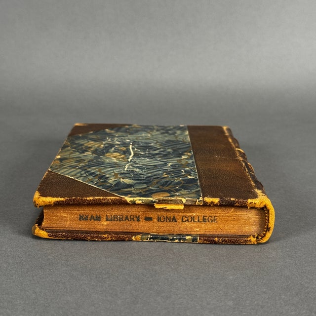 Late 19th Century Antique Late 1800's Dante Divina Commedia Paradiso in Italian Gilded Leather Hc For Sale - Image 5 of 10
