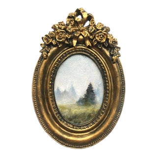 Framed Painting Mist Landscape by Valeriya Serova For Sale