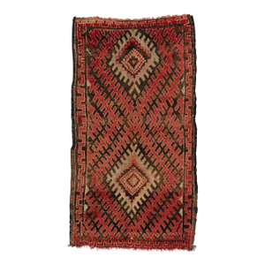 Vintage Red Talsint Moroccan Rug - 03'10 X 06'11