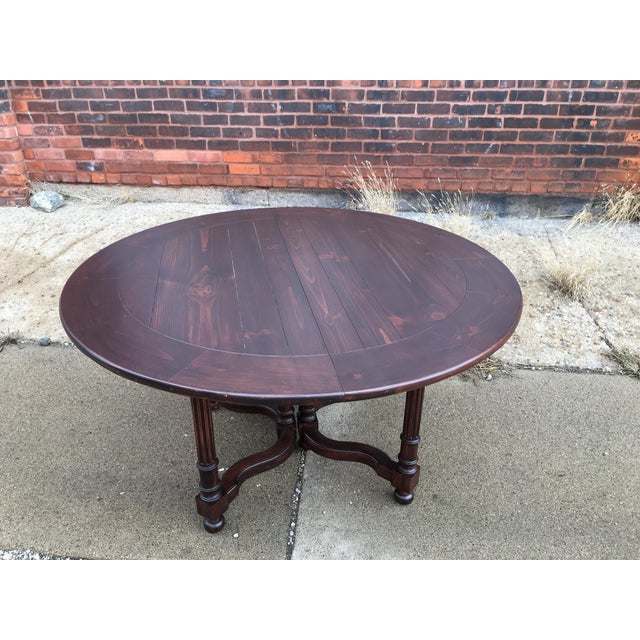 1980s Rustic Baker Milling Road Dining Room Table Chairish