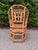 Absolutely lovely vintage Brighton Pavillion bamboo high-back chair is stunning condition. Sturdy cane seat without damage...