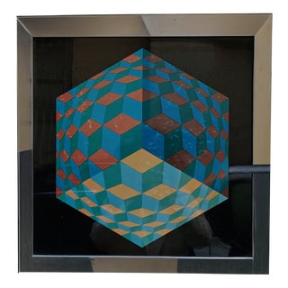 Victor Vasarely, HAT-VI, 1970, Silkscreen For Sale
