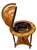 Vintage Italian-Style Globe Bar Cart For Sale - Image 4 of 12