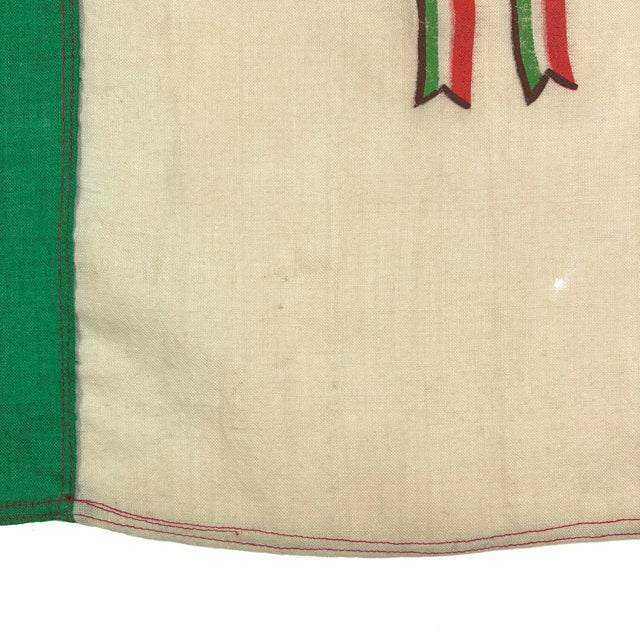 Textile Vintage Wool Flag of Mexico For Sale - Image 7 of 8