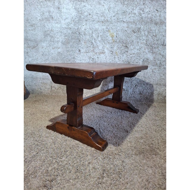 Monastery-Style Coffee Table in Oak For Sale - Image 4 of 6