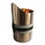 Art Deco "Alphacute" Ice Bucket With Bronze and Tailor Made Leather Work For Sale - Image 3 of 6