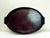 Brown 19th Century Oval Dark Walnut Tray with Brass Straps For Sale - Image 8 of 13