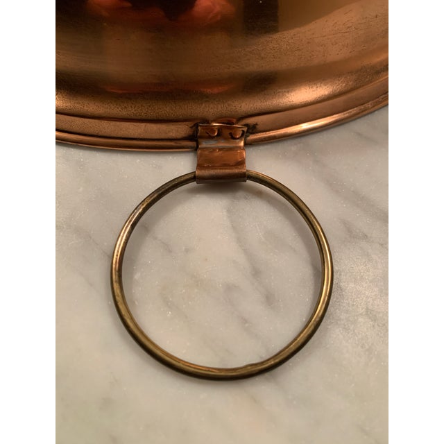 Mid 20th Century Large Copper Colander Kitchen Sieve or Strainer For Sale In Palm Springs - Image 6 of 12