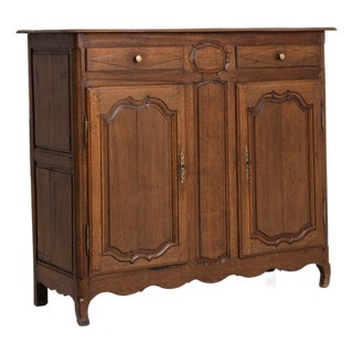 Early 19th Century France Louis XV Burnt Orange Wood Storage Cabinets & Cupboards For Sale