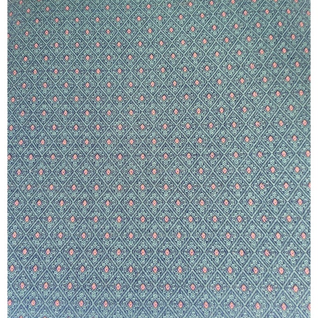 1980s Vintage American of Martinsville Chippendale Dining Armchairs Teal Set of 8 For Sale - Image 5 of 15