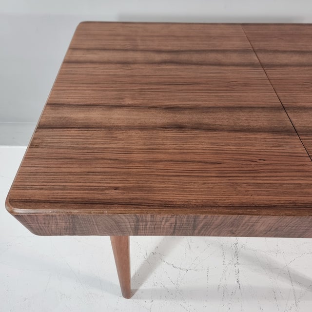 Art Deco Dining Table in Walnut, 1960s For Sale - Image 12 of 14