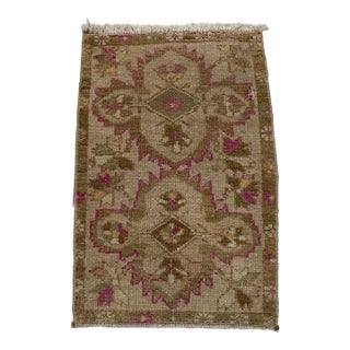 Turkish Anatolian Vintage Small Rug For Sale